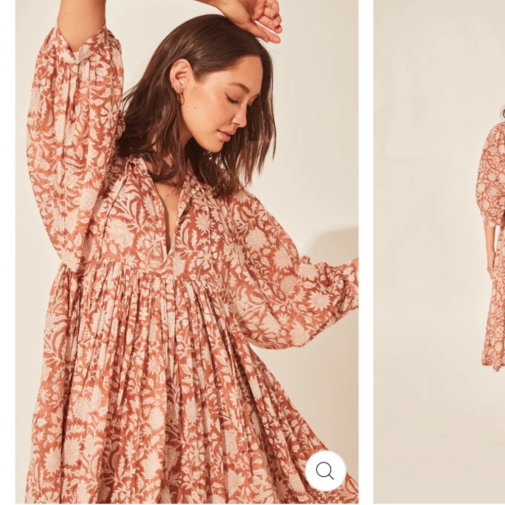 Daughters of India Kyra Midi Dress ~ Caramel